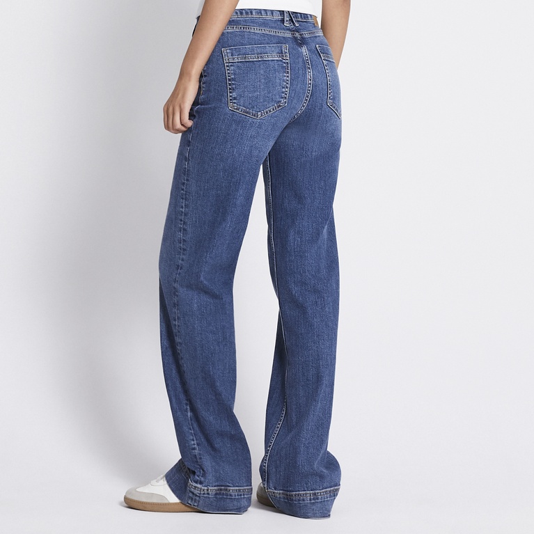 Mid waist bootcut jeans "Upper" Mid wash